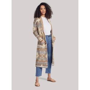 Faherty Paloma Duster Cardigan in Beach Morning Star XL